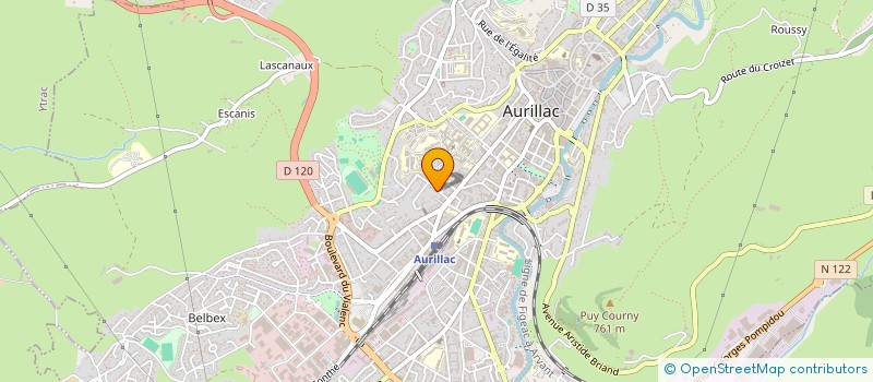 localisation de l'entreprise CBJC LA COMETE à AURILLAC