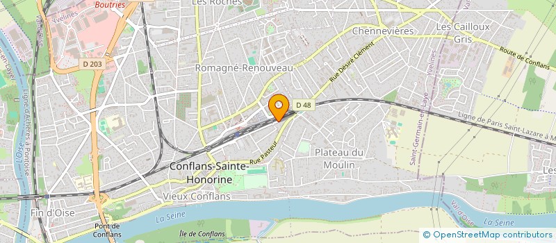 localisation de l'entreprise CBK  CONFLANS-SAINTE-HONORINE