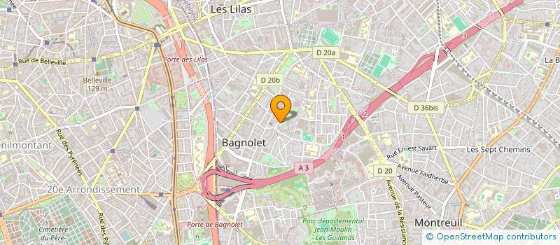 localisation de l'entreprise CBK DISTRIBUTION  BAGNOLET