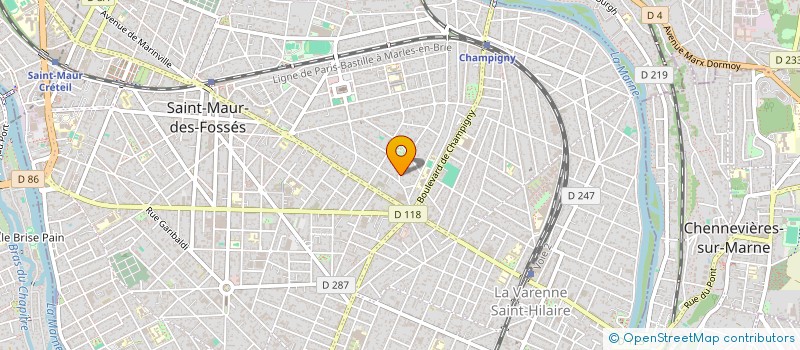 localisation de l'entreprise CBK HOLDING à SAINT-MAUR-DES-FOSSES