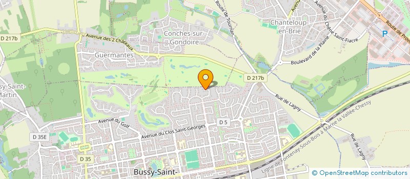 localisation de l'entreprise CBK IMMO  BUSSY-SAINT-GEORGES