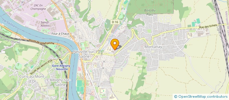 localisation de l'entreprise CBL  NEUVILLE SUR SAONE