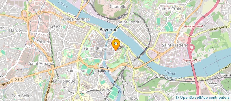 localisation de l'entreprise CBL.COM  BAYONNE