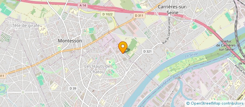 localisation de l'entreprise CBL DESIGN  CHATOU