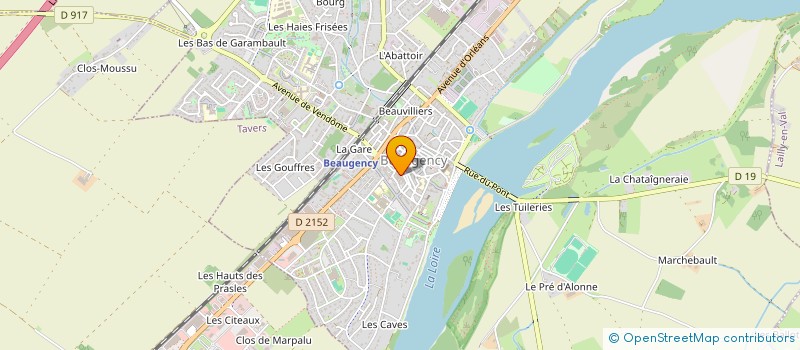 localisation de l'entreprise CBL DIFFUSION à BEAUGENCY