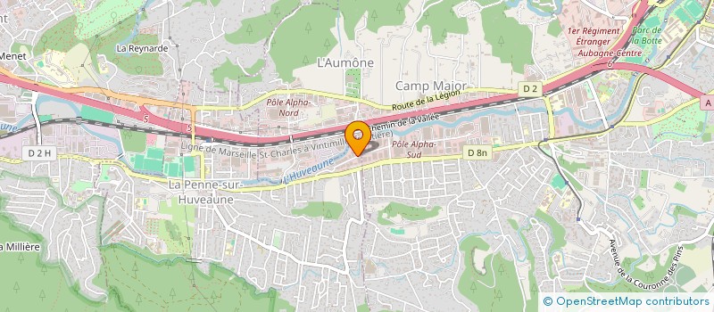 localisation de l'entreprise CBL FETES  LA PENNE-SUR-HUVEAUNE