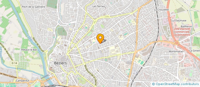 localisation de l'entreprise CBM 2  BEZIERS