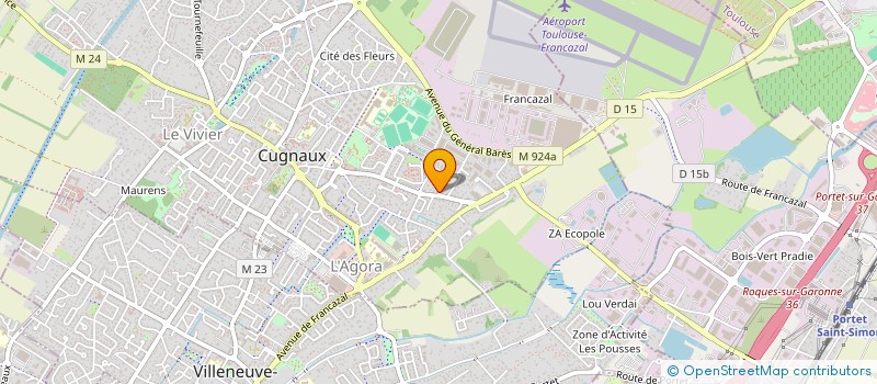 localisation de l'entreprise CBM  CUGNAUX