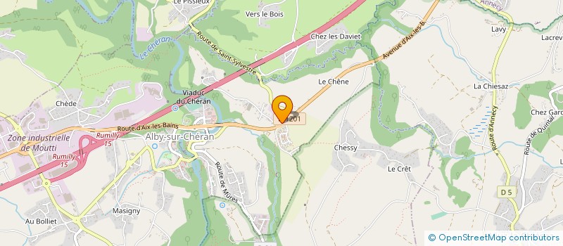 localisation de l'entreprise CBM à ALBY-SUR-CHERAN