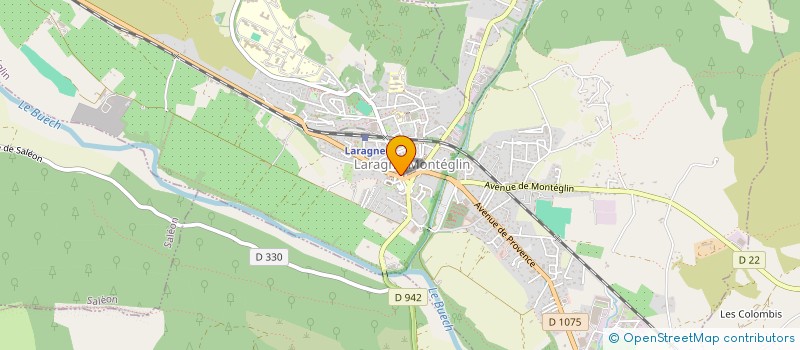 localisation de l'entreprise CBM  LARAGNE-MONTEGLIN