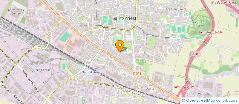 localisation de l'entreprise CBM  SAINT-PRIEST