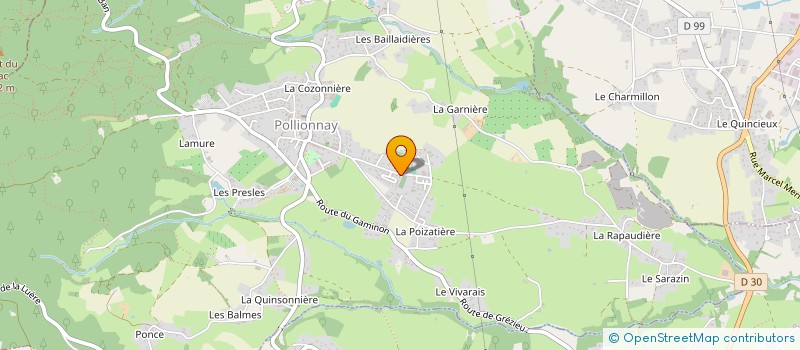 localisation de l'entreprise CBM  POLLIONNAY