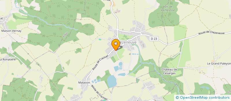 localisation de l'entreprise CBM  CHEZENEUVE