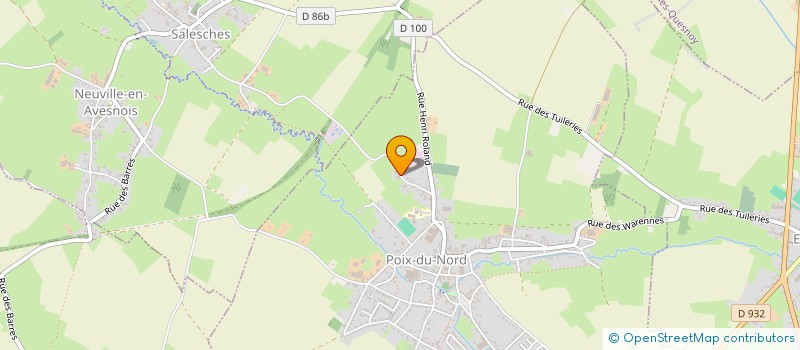 localisation de l'entreprise CBM AVESNOIS  POIX-DU-NORD