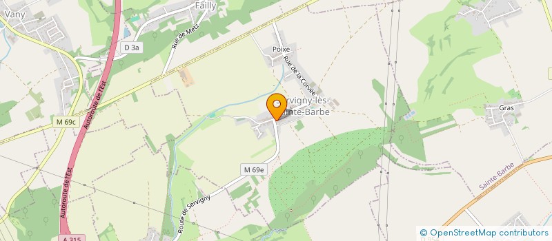 localisation de l'entreprise CBM-BERNARD MONNE  SERVIGNY-LES-SAINTE-BARBE