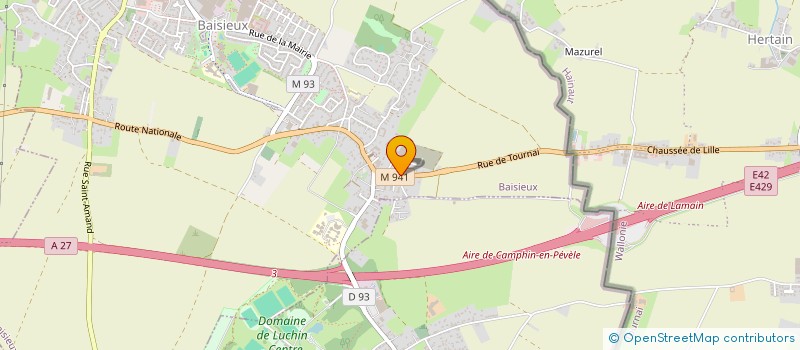 localisation de l'entreprise CBM EQUIPEMENTS & SERVICES  BAISIEUX