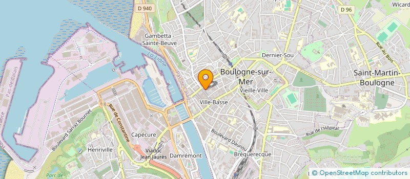 localisation de l'entreprise CBM LAMISTA à BOULOGNE-SUR-MER