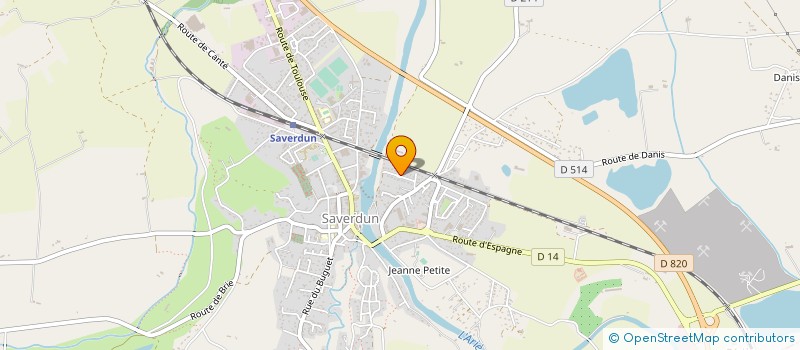 localisation de l'entreprise CBM PISCINE à SAVERDUN