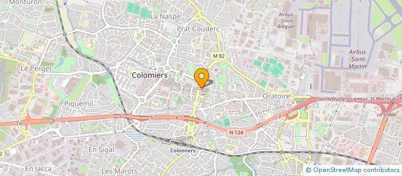 localisation de l'entreprise CBM SASU à COLOMIERS