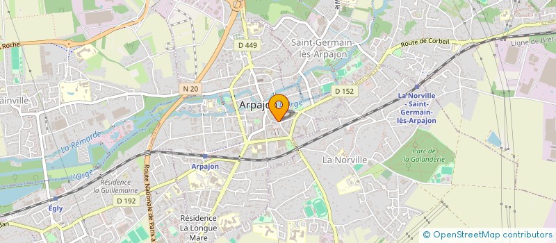 localisation de l'entreprise CBM91 à ARPAJON