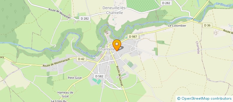 localisation de l'entreprise CBMA MARMIGNOLLES à CHANTELLE
