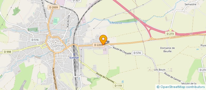 localisation de l'entreprise CBMB à GANNAT