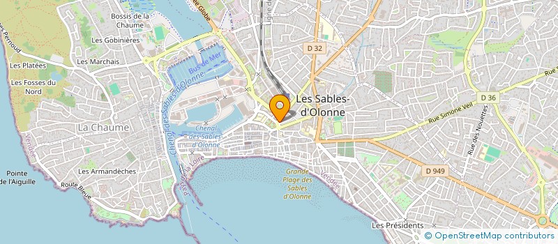 localisation de l'entreprise CBMK NOTAIRES ASSOCIES à LES SABLES D'OLONNE