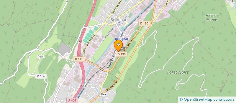 localisation de l'entreprise CBMO à BELLIGNAT