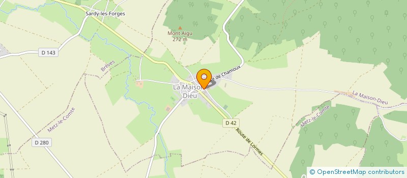 localisation de l'entreprise CBMR  LA MAISON-DIEU