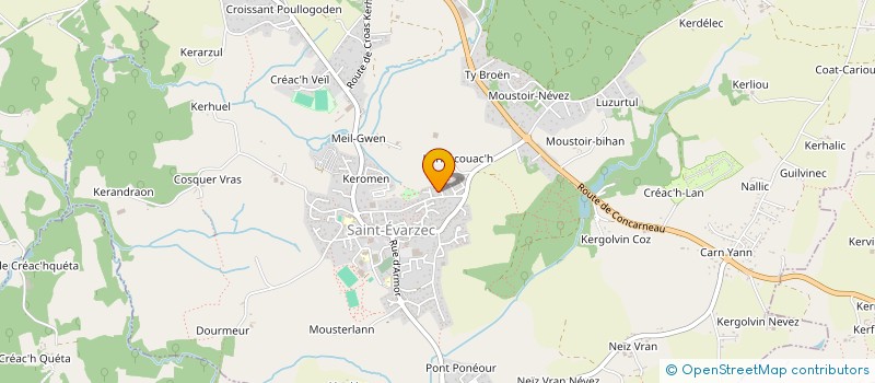 localisation de l'entreprise CBMV  SAINT-EVARZEC