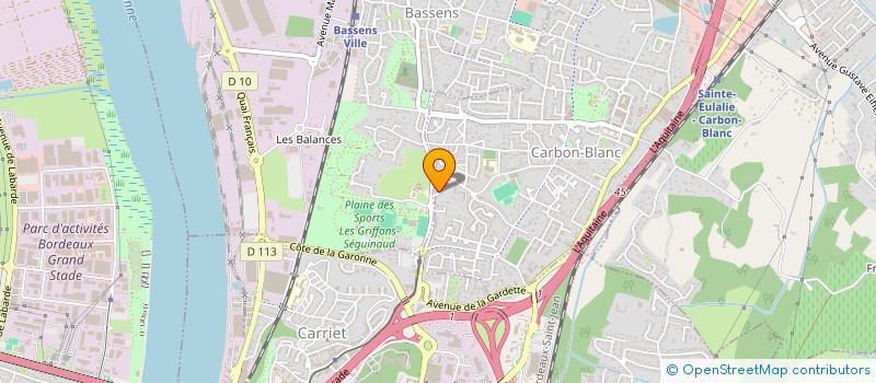 localisation de l'entreprise CBNR  CARBON-BLANC