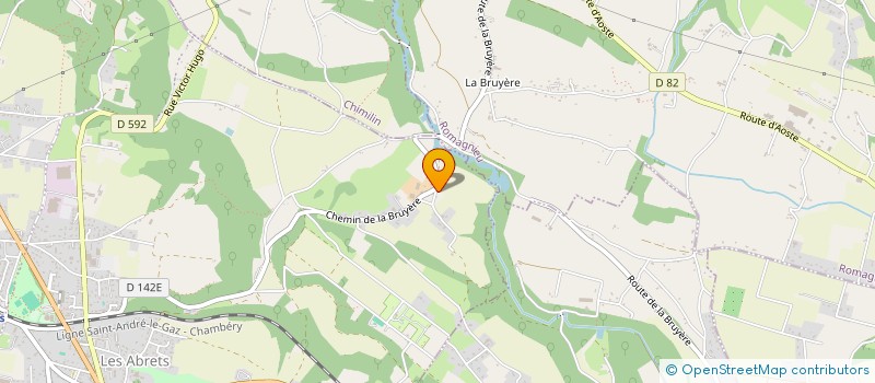 localisation de l'entreprise CBNR  LES ABRETS EN DAUPHINE