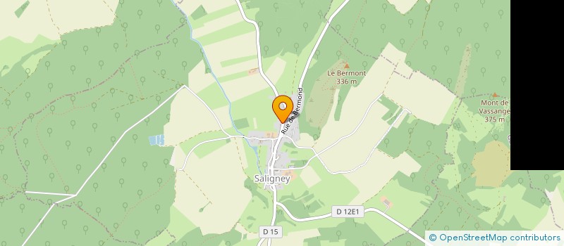 localisation de l'entreprise CBOM CHARPENTE  SALIGNEY