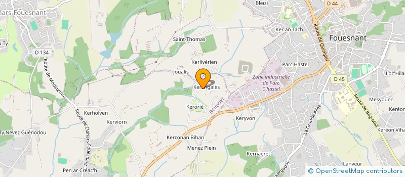 localisation de l'entreprise CBP  BENODET