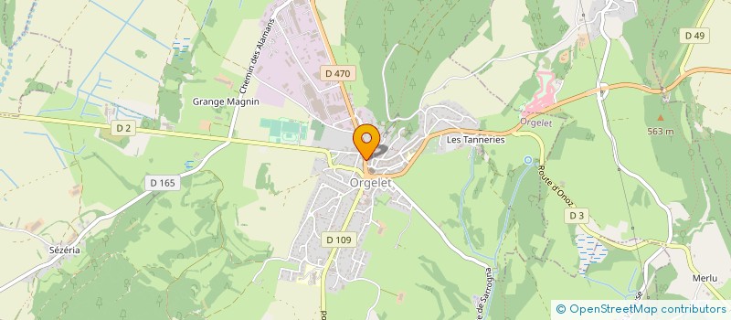 localisation de l'entreprise CBP FRANCE à ORGELET