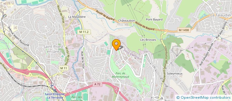 localisation de l'entreprise CBPI à SAINT-ETIENNE