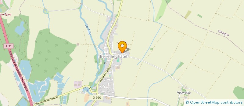 localisation de l'entreprise CBPR-CHATELIMMO  BEIRE-LE-CHATEL