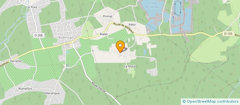 localisation de l'entreprise CBR  AVENSAN