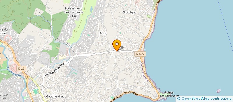localisation de l'entreprise CBR CONCEPT BETON RESINE à SAINTE-MAXIME
