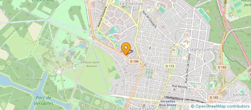 localisation de l'entreprise CBR CONSEILS BUSINESS ET RESSOURCES  LE CHESNAY-ROCQUENCOURT