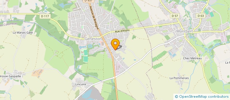 localisation de l'entreprise CBR CONTROLE  GENESTON