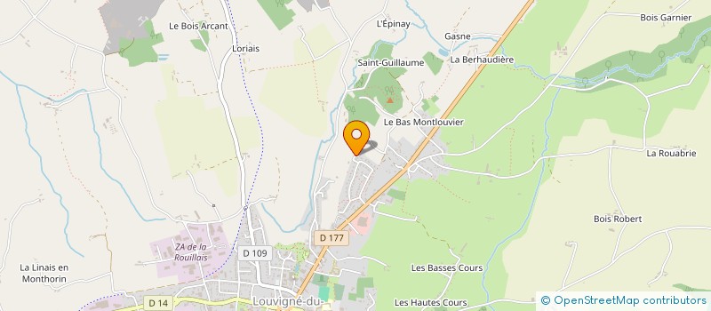 localisation de l'entreprise CBR IMMO  LOUVIGNE-DU-DESERT