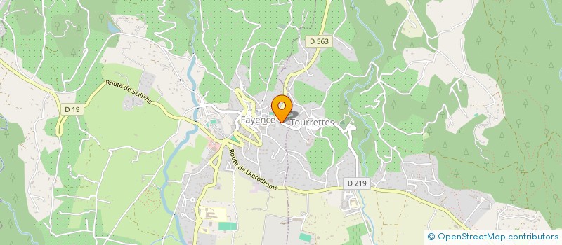 localisation de l'entreprise CBR IMMOBILIER à FAYENCE