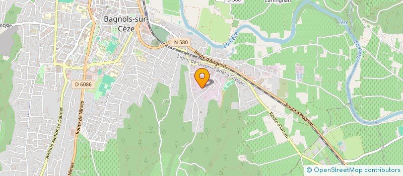 localisation de l'entreprise CBR IMMOBILIER  BAGNOLS-SUR-CEZE