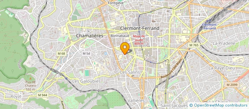 localisation de l'entreprise CBR IMMOBILIER  CLERMONT-FERRAND