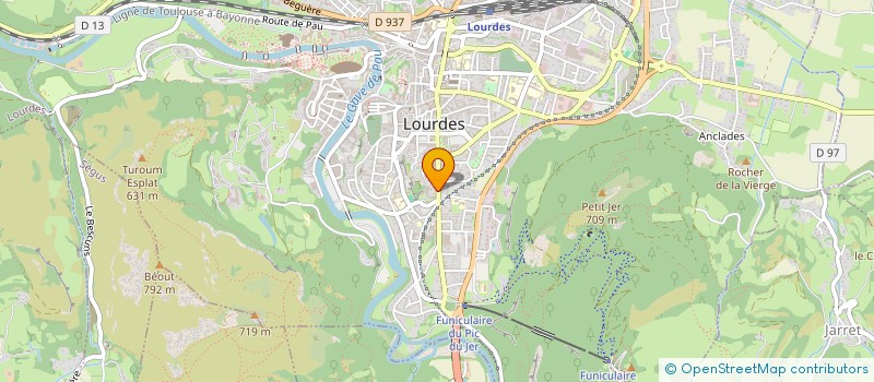 localisation de l'entreprise CBR IMPORT  LOURDES