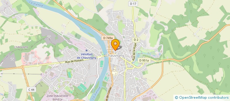 localisation de l'entreprise CBR PATRIMOINE  CHAUVIGNY