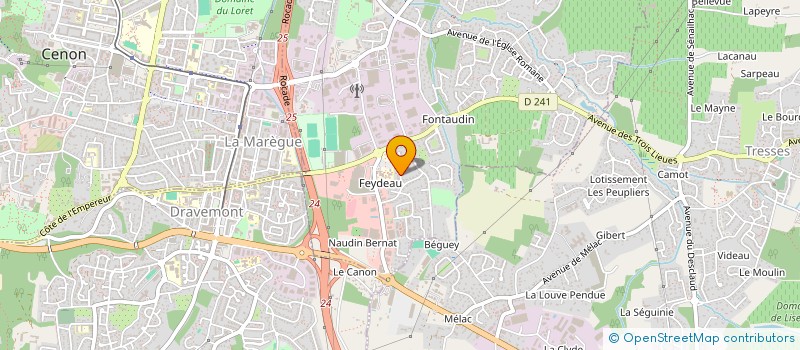 localisation de l'entreprise CBRA 4  ARTIGUES-PRES-BORDEAUX