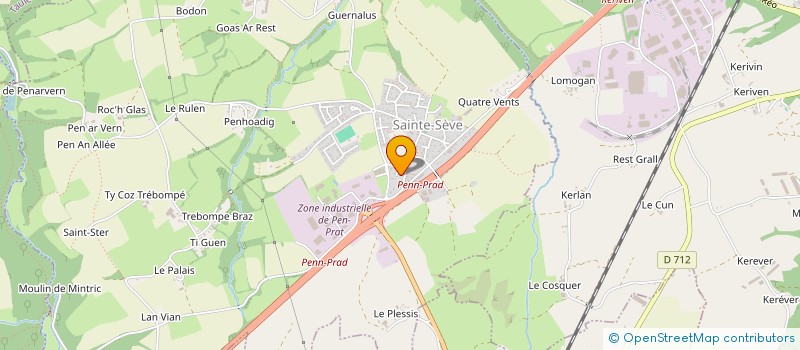 localisation de l'entreprise CBREIZH  SAINTE-SEVE