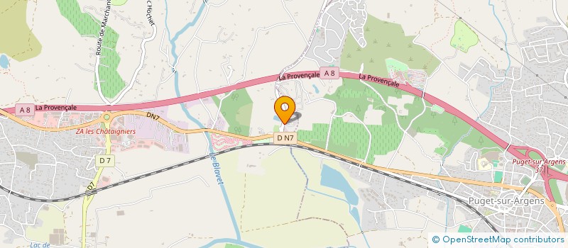 localisation de l'entreprise CBROD à ROQUEBRUNE-SUR-ARGENS